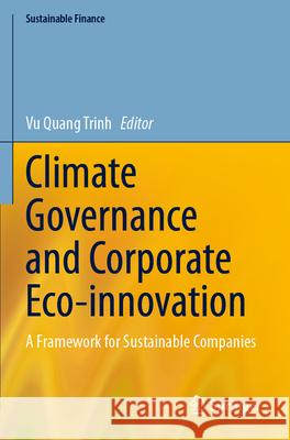 Climate Governance and Corporate Eco-innovation  9783031564253 Springer Nature Switzerland