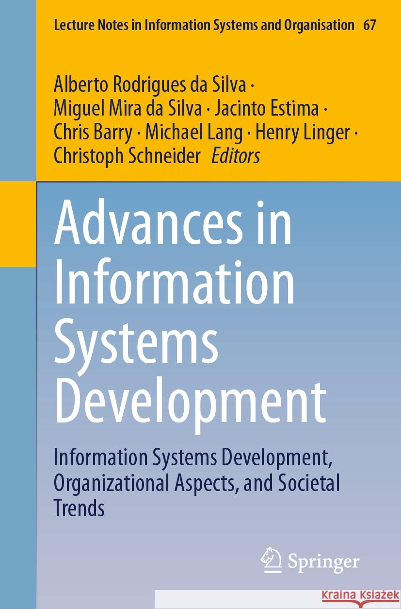 Advances in Information Systems Development  9783031571916 Springer Nature Switzerland