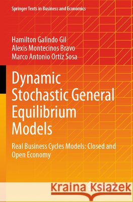 Dynamic Stochastic General Equilibrium Models  Hamilton Galindo Gil , Alexis  Montecinos Bravo, Marco Antonio Ortiz Sosa 9783031581076