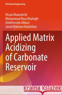 Applied Matrix Acidizing of Carbonate Reservoir Ehsan Khamehchi, Mohammad Reza Khaleghi, Amirhossein Abbasi 9783031582837