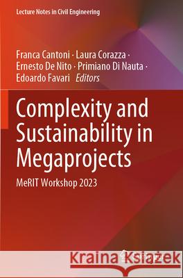 Complexity and Sustainability in Megaprojects  9783031597053 Springer Nature Switzerland
