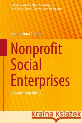 Nonprofit Social Enterprises: Lessons from Africa Zamumtima Chijere 9783031602337 Springer