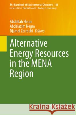 Alternative Energy Resources in the Mena Region Abdellah Henni Abdelazim Negm Djamal Zerrouki 9783031607493 Springer