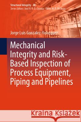 Mechanical Integrity and Risk-Based Inspection of Process Equipment, Piping and Pipelines Jorge Luis Gonzalez-Velazquez 9783031614781