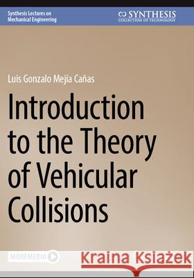 Introduction to the Theory of Vehicular Collisions Luis Gonzalo Mej? 9783031623578 Springer