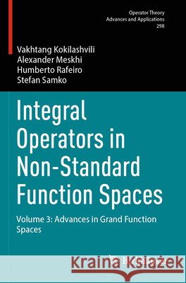 Integral Operators in Non-Standard Function Spaces Kokilashvili, Vakhtang, Meskhi, Alexander, Rafeiro, Humberto 9783031649851