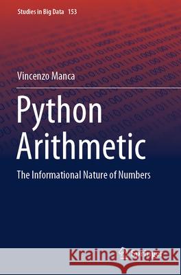 Python Arithmetic Manca, Vincenzo 9783031665479 Springer