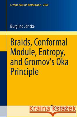 Braids, Conformal Module, Entropy, and Gromov's Oka Principle Burglind J?ricke 9783031672873 Springer
