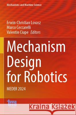 Mechanism Design for Robotics  9783031673856 Springer Nature Switzerland