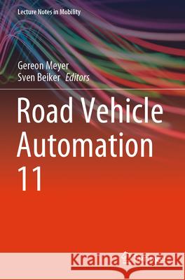 Road Vehicle Automation 11  9783031674686 Springer Nature Switzerland