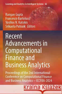 Recent Advancements in Computational Finance and Business Analytics  9783031706004 Springer Nature Switzerland