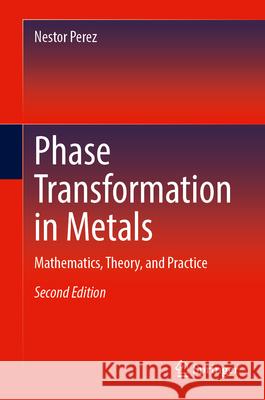 Phase Transformation in Metals: Mathematics, Theory and Practice Nestor Perez 9783031706332 Springer