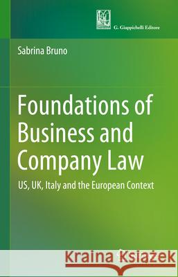 Foundations of Business and Company Law: Us, Uk, Italy and the European Context Sabrina Bruno 9783031718847 Springer