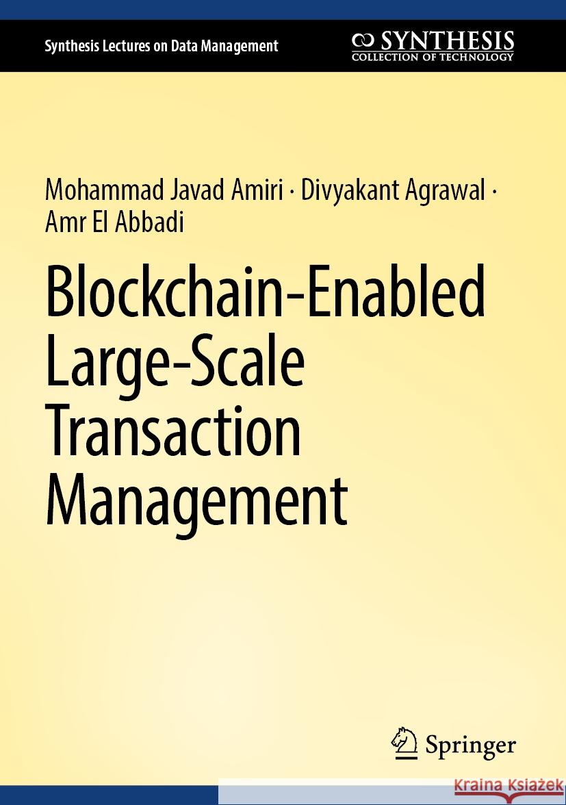 Blockchain-Enabled Large-Scale Transaction Management Mohammad Javad Amiri Divyakant Agrawal Amr E 9783031910579 Springer
