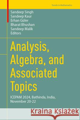 Analysis, Algebra, and Associated Topics: Icepam 2024, Bathinda, India, November 20-22 Sandeep Singh Sandeep Kaur Erhan G?ler 9783032044174 Birkhauser