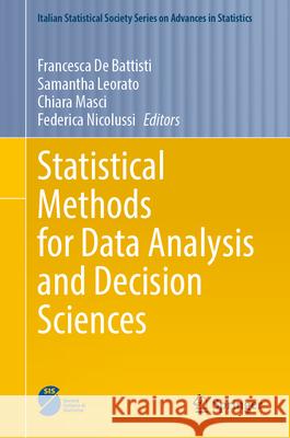 Statistical Methods for Data Analysis and Decision Sciences Francesca d Samantha Leorato Chiara Masci 9783032189875 Springer