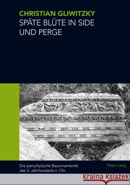 Spaete Bluete in Side Und Perge: Die Pamphylische Bauornamentik Des 3. Jahrhunderts N. Chr. Gliwitzky, Christian Alexander 9783034305662