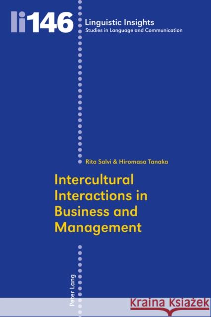 Intercultural Interactions in Business and Management  9783034310390 Peter Lang AG, Internationaler Verlag der Wis