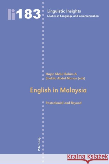 English in Malaysia: Postcolonial and Beyond Gotti, Maurizio 9783034313414