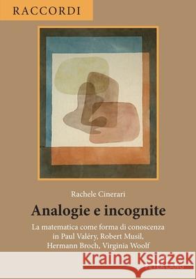 Analogie e incognite Cinerari, Rachele 9783034351676 Peter Lang