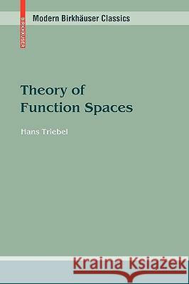 Theory of Function Spaces Hans Triebel 9783034604154