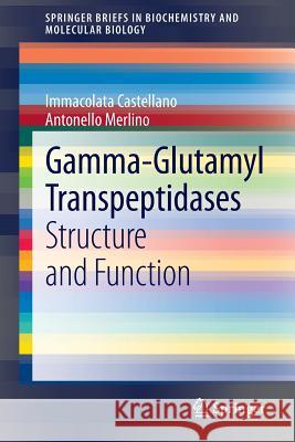 Gamma-Glutamyl Transpeptidases: Structure and Function Castellano, Immacolata 9783034806817 Springer