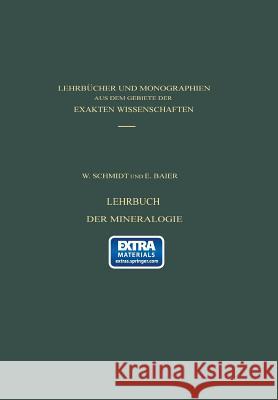 Lehrbuch Der Mineralogie Schmidt, W. 9783034868471