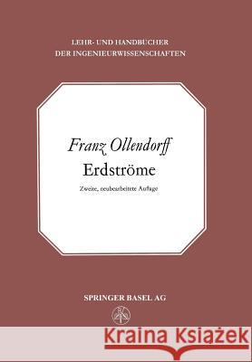 Erdströme F. Ollendorff 9783034868747 Birkhauser