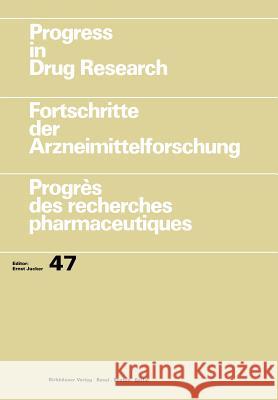 Progress in Drug Research / Fortschritte Der Arzneimittelforschung / Progrès Des Recherches Pharmaceutiques Jucker, Ernst 9783034898621