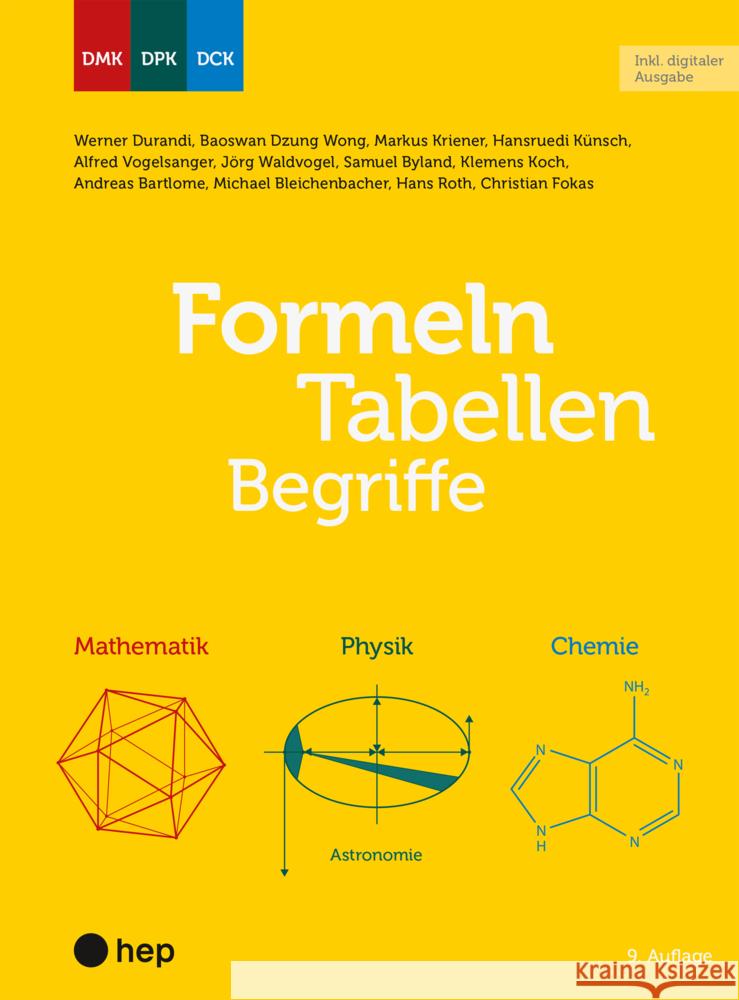Formeln, Tabellen, Begriffe (Print inkl. E-Book Edubase, Neuauflage 2025) Durandi, Werner, Bleichenbacher, Michael, Roth, Hans 9783035528251