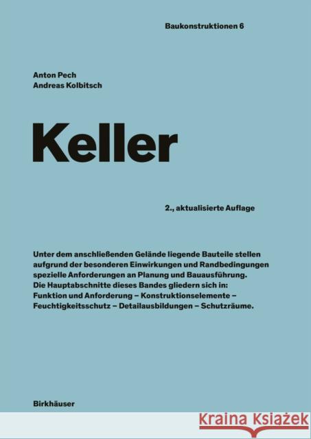 Keller Andreas Kolbitsch Anton Pech 9783035621365 Birkhauser