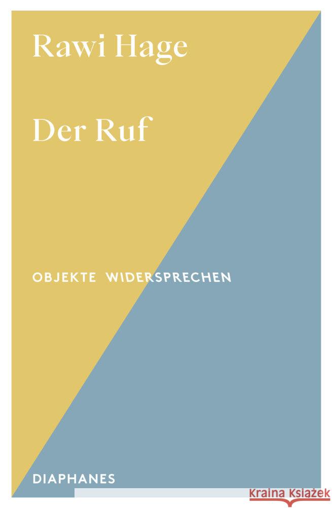 Der Ruf Hage, Rawi 9783035808131