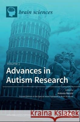 Advances in Autism Research Antonio Narzisi 9783036501628 Mdpi AG