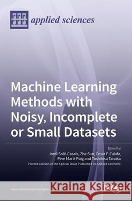 Machine Learning Methods with Noisy, Incomplete or Small Datasets Jordi Solé-Casals, Zhe Sun, Cesar F Caiafa 9783036512884 Mdpi AG