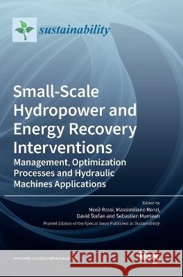 Small-Scale Hydropower and Energy Recovery Interventions: Management, Optimization Processes and Hydraulic Machines Applications Mos? Rossi Massimiliano Renzi David Stefan 9783036555546