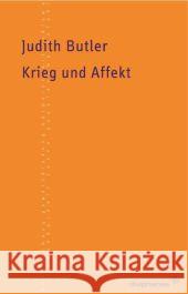 Krieg und Affekt Butler, Judith 9783037340790