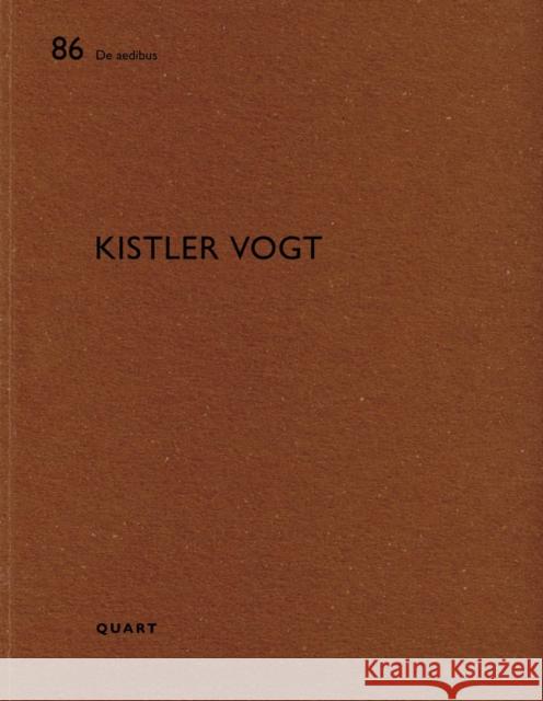 Kistler Vogt Heinz Wirz 9783037612392 Quart Architektur