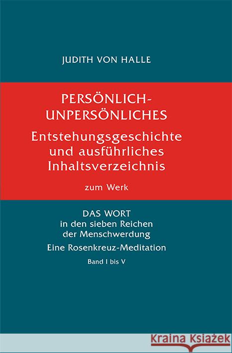 Persönlich-Unpersönliches von Halle, Judith 9783037690635