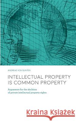 Intellectual Property is Common Property Andreas Von Gunten 9783038050391