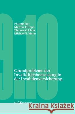 Grundprobleme der Invaliditätsbemessung in der Invalidenversicherung Egli, Philipp, Filippo, Martina, Gächter, Thomas 9783038053637