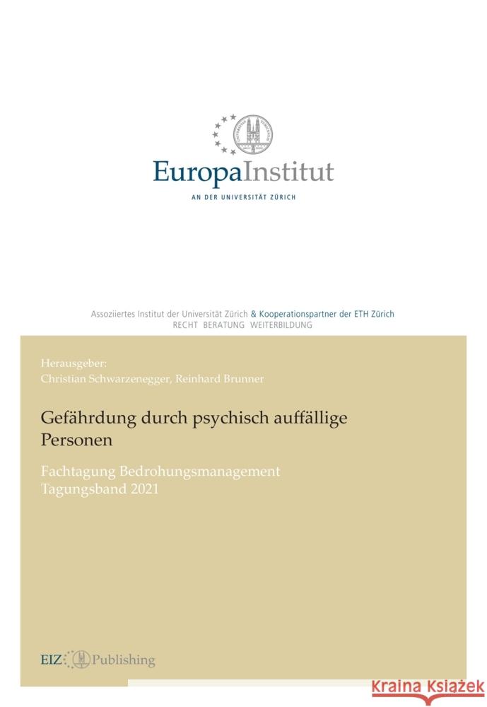 Gefährdung durch psychisch auffällige Personen Schwarzenegger, Christian 9783038055198