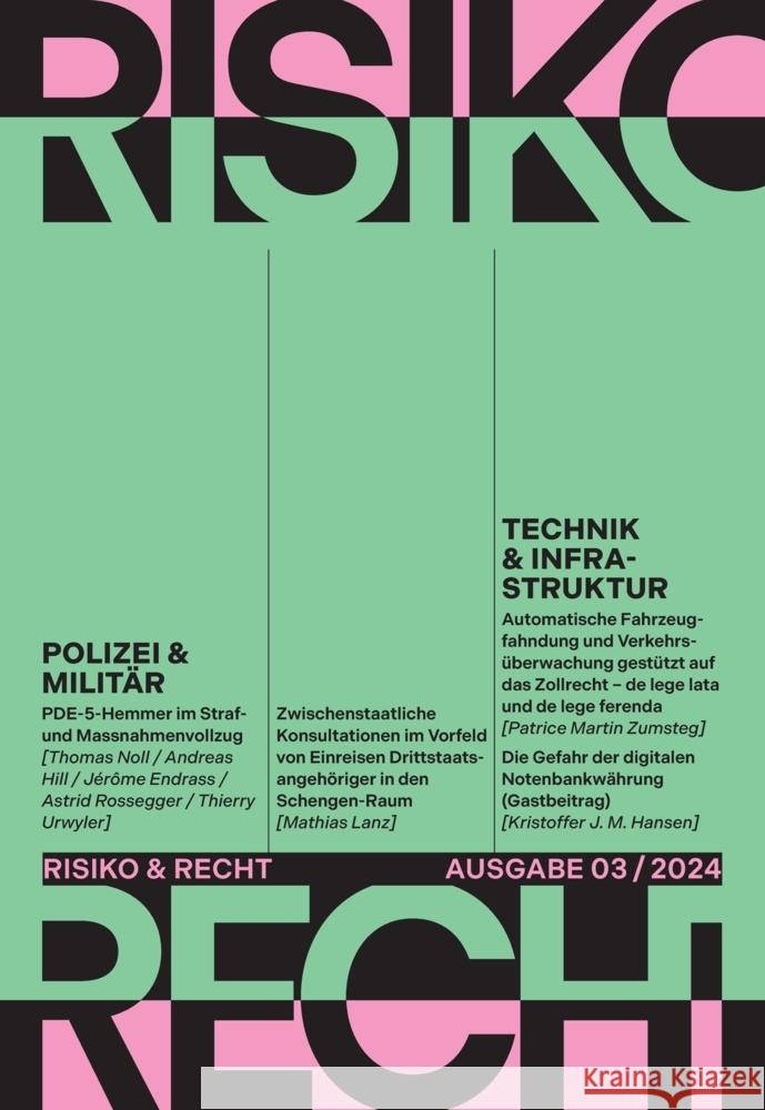 Risiko & Recht 03/2024 Zimmerlin, Sven 9783038057529