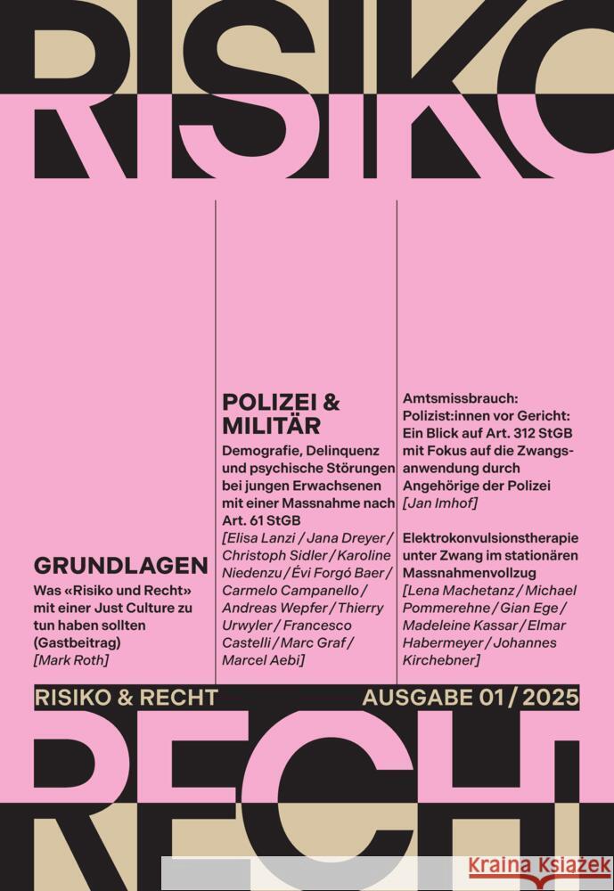 Risiko & Recht 01/2025 Seferovic, Goran 9783038057932