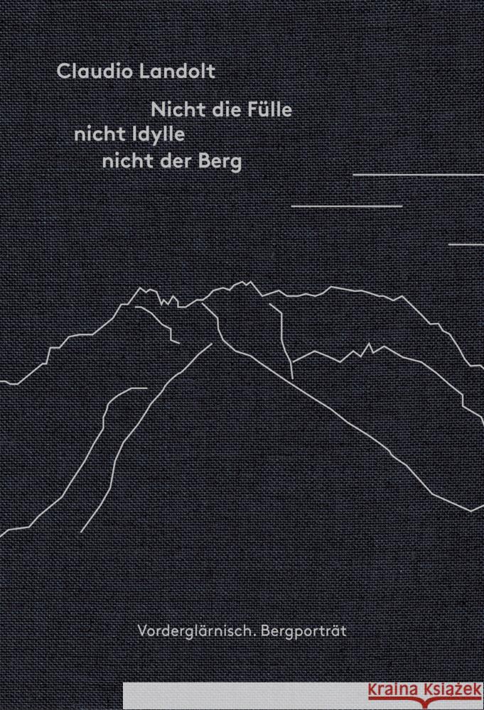 Nicht die Fülle nicht Idylle nicht der Berg, m. 1 Beilage Landolt, Claudio 9783038531098