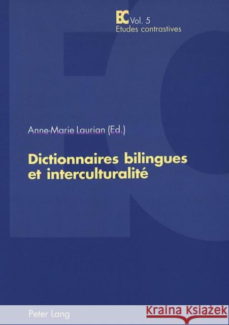 Dictionnaires Bilingues Et Interculturalité Szende, Thomas 9783039103348 Peter Lang Gmbh, Internationaler Verlag Der W