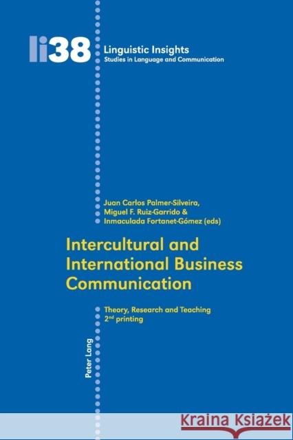 Intercultural and International Business Communication: Theory, Research, and Teaching Gotti, Maurizio 9783039116805