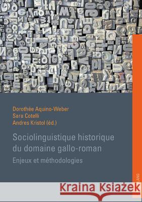 Sociolinguistique Historique Du Domaine Gallo-Roman: Enjeux Et Méthodologies Aquino-Weber Dorothée, Sara 9783039117956 Peter Lang Gmbh, Internationaler Verlag Der W