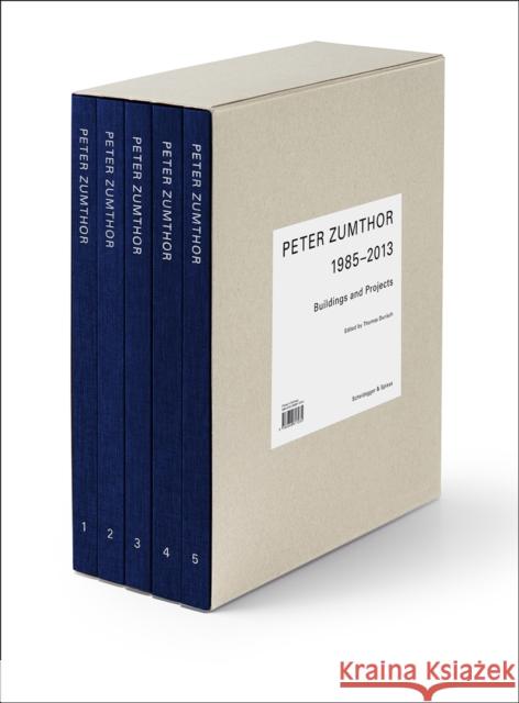 Peter Zumthor 1985–2013: Buildings and Projects Peter Zumthor 9783039422487 Scheidegger und Spiess AG, Verlag