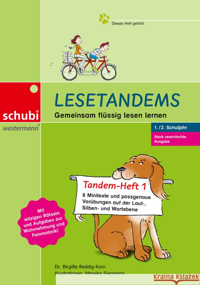 Lesetandems - Tandemheft 1, stark vereinfachte Ausgabe Reddig-Korn, Birgitta 9783039768233