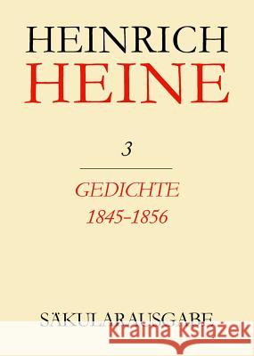 Gedichte 1845-1856 Heinrich Heine Helmut Brandt Renate Francke 9783050001821 Wiley-VCH Verlag GmbH